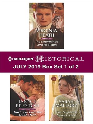 cover image of Harlequin Historical July 2019, Box Set 1 of 2